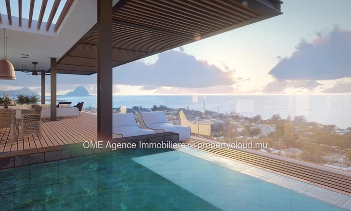 RIVIÈRE NOIRE - Appartement avec vue sur la baie - 3 chambres