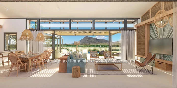 Magnifique villa sur le golf avec une vue mer